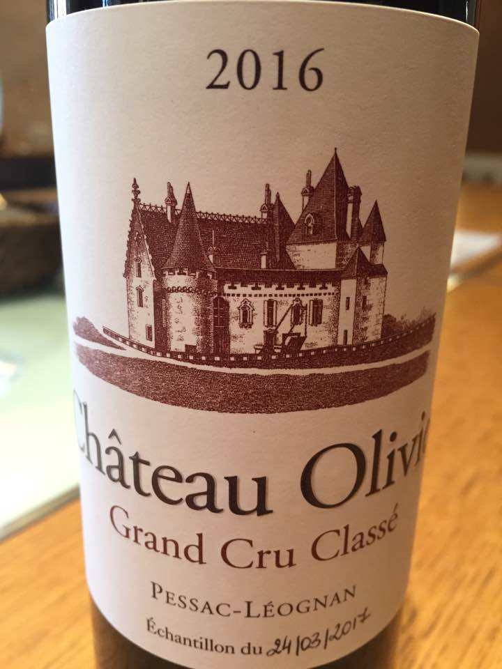Château Olivier 2016 – Pessac-Léognan Grand Cru Classé