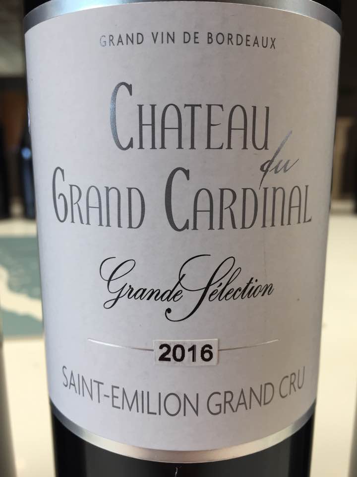 Château du Grand Cardinal  2016 – Saint-Emilion Grand Cru
