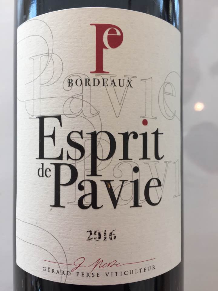 Esprit de Pavie 2016 – Bordeaux
