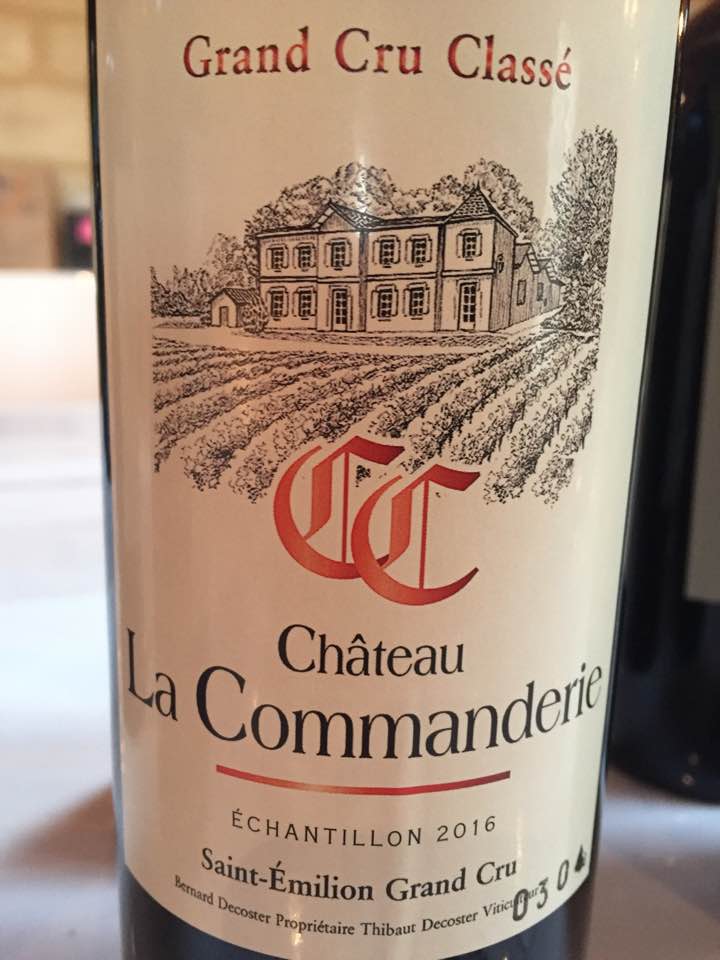 Château La Commanderie 2016 – Saint-Emilion Grand Cru Classé