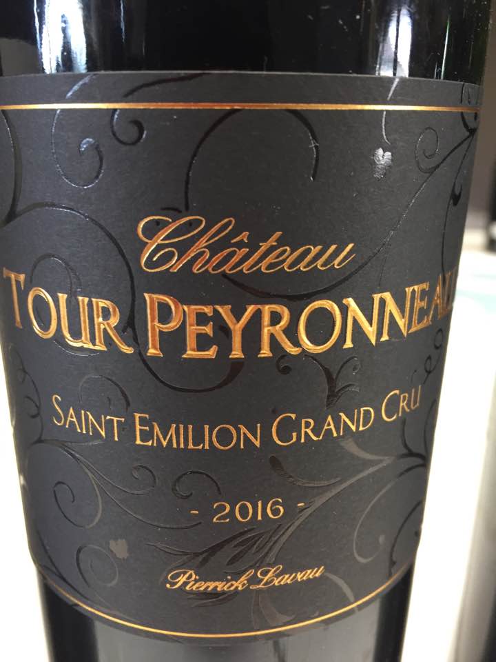 Château Tour Peyronneau 2016 – Cuvée Pierrick Lavau – Saint-Emilion Grand Cru
