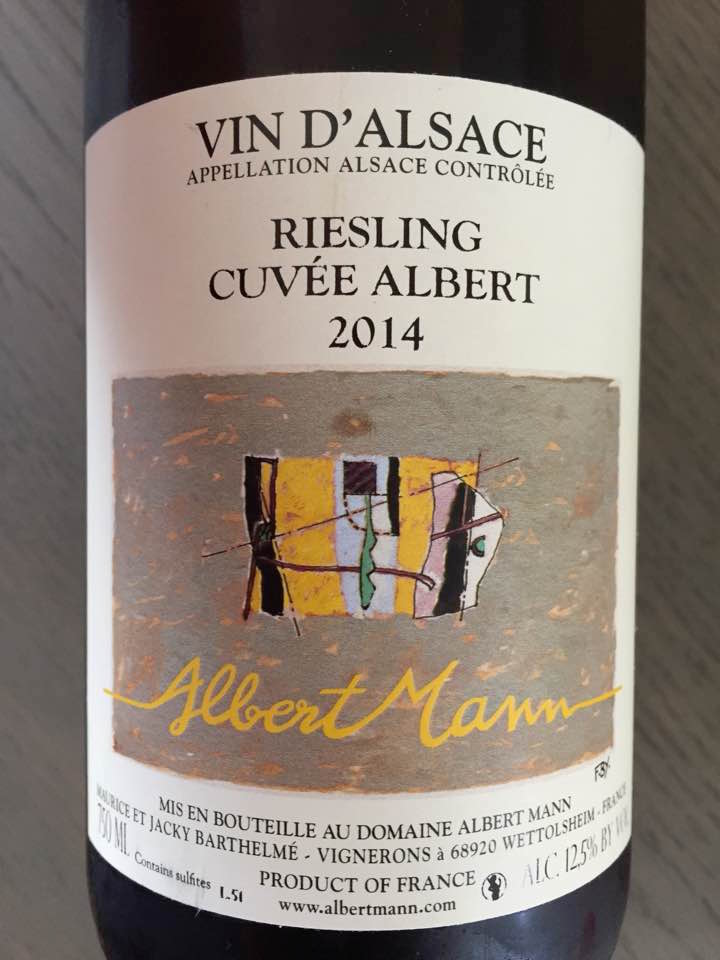 Albert Mann – Cuvée Albert 2014 – Riesling – Alsace