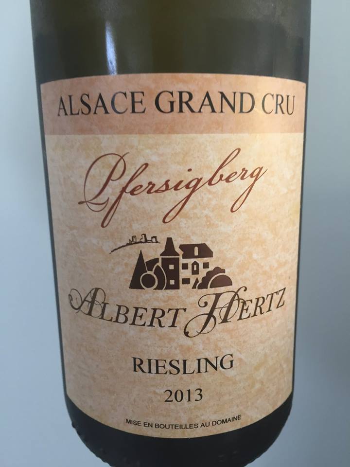 Albert Hertz – Riesling 2013 – Pfersigberg – Alsace Grand Cru