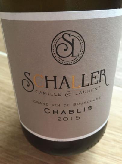 Camille & Laurent Schaller 2015 – Chablis