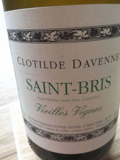 Clotilde Davenne – Vieilles Vignes 2014 – Saint-Bris