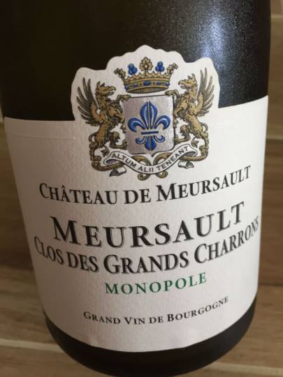 Domaine du Château de Meursault – Clos des Grands Charrons 2014 Monopole – Meursault