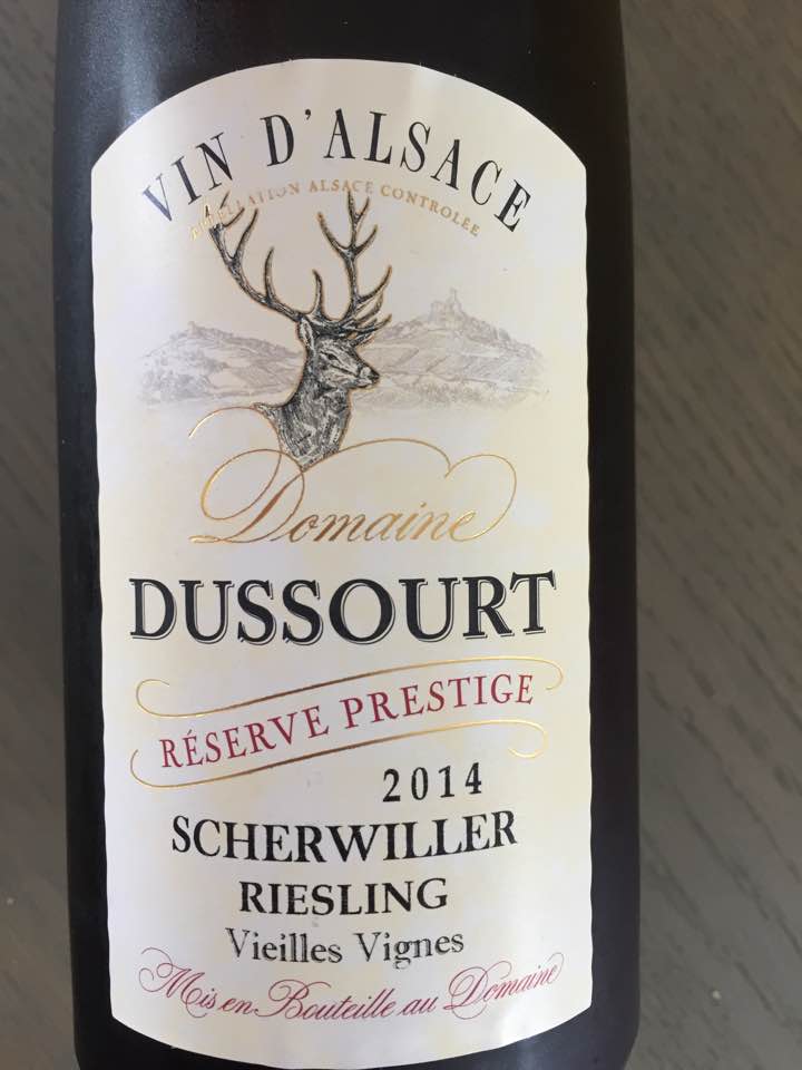 Domaine Dussourt – Reserve Prestige 2014 – Riesling Vielles Vignes – Scherwiller  – Alsace