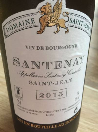 Domaine Saint-Marc – Saint-Jean 2015 – Santenay