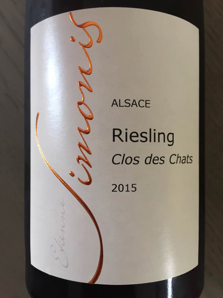 Simonis – Riesling Clos des Chats 2015 – Alsace