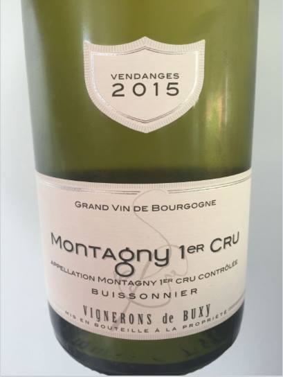Vignerons de Buxy 2015 – Montagny  1er Cru