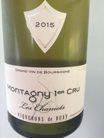 Vignerons de Buxy – Les Chaniots 2015 – Montagny  1er Cru