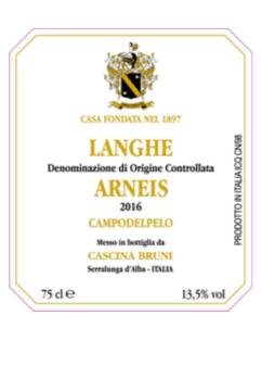 Cascina Bruni – Arneis 2016 – Langhe