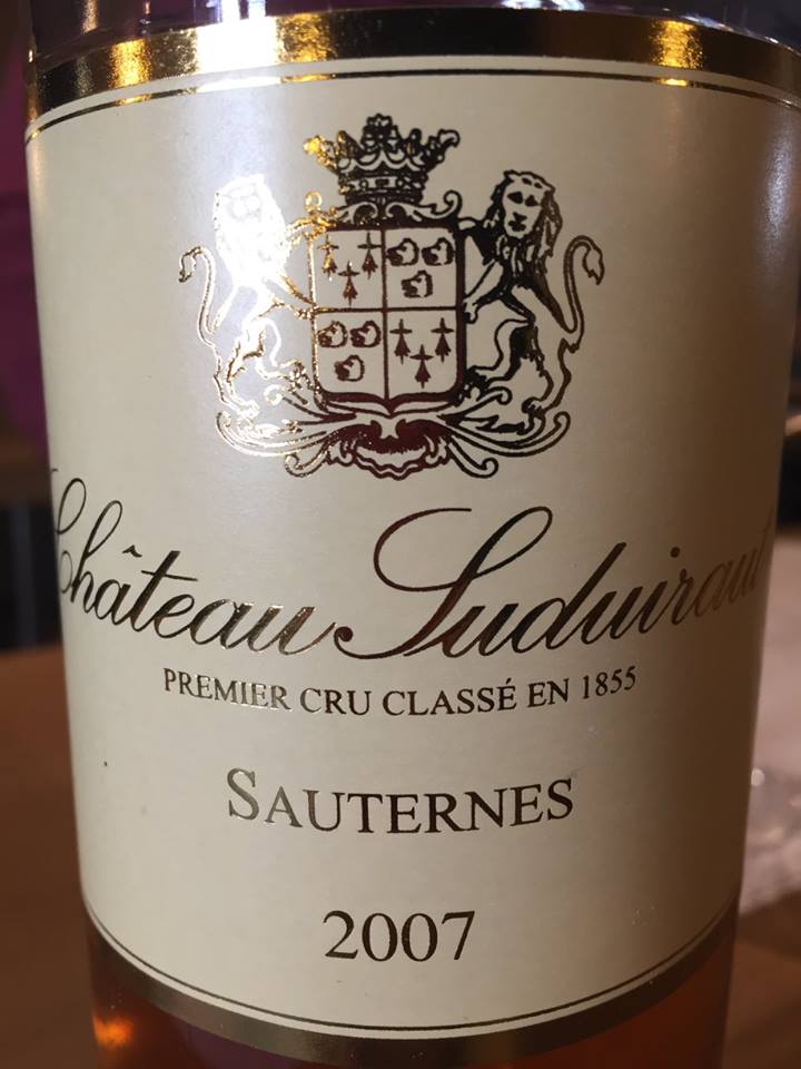 Château Suduiraut 2007 – Sauternes, Premier Grand Cru Classé