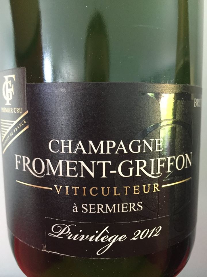 Champagne Froment-Griffon – Privilège 2012 – Brut – Premier Cru