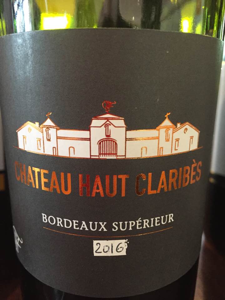 Château Haut Claribes 2016 – Bordeaux Supérieur