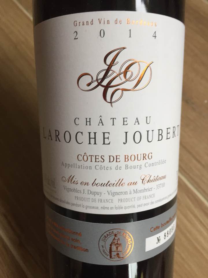 Château Laroche Joubert 2014 – Côtes de Bourg