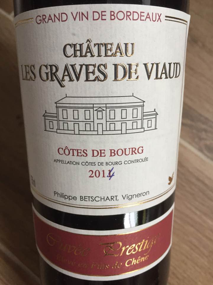 Château Les Graves de Viaud – Cuvée Prestige 2014 – Côtes de Bourg