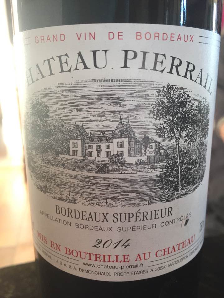 Château Pierrail 2014  – Bordeaux Supérieur