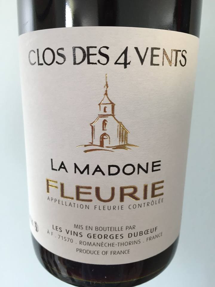 Georges Duboeuf – Clos des 4 Vents – La Madone 2015 – Fleurie