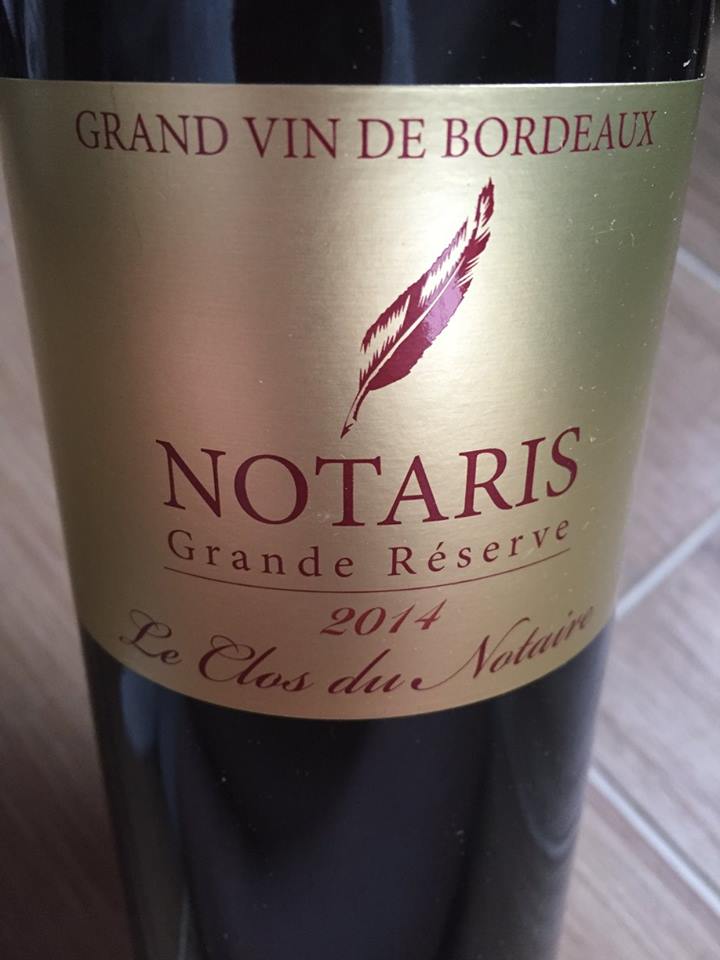 Le Clos du Notaire – Notaris – Grande Réserve 2014 – Côtes de Bourg