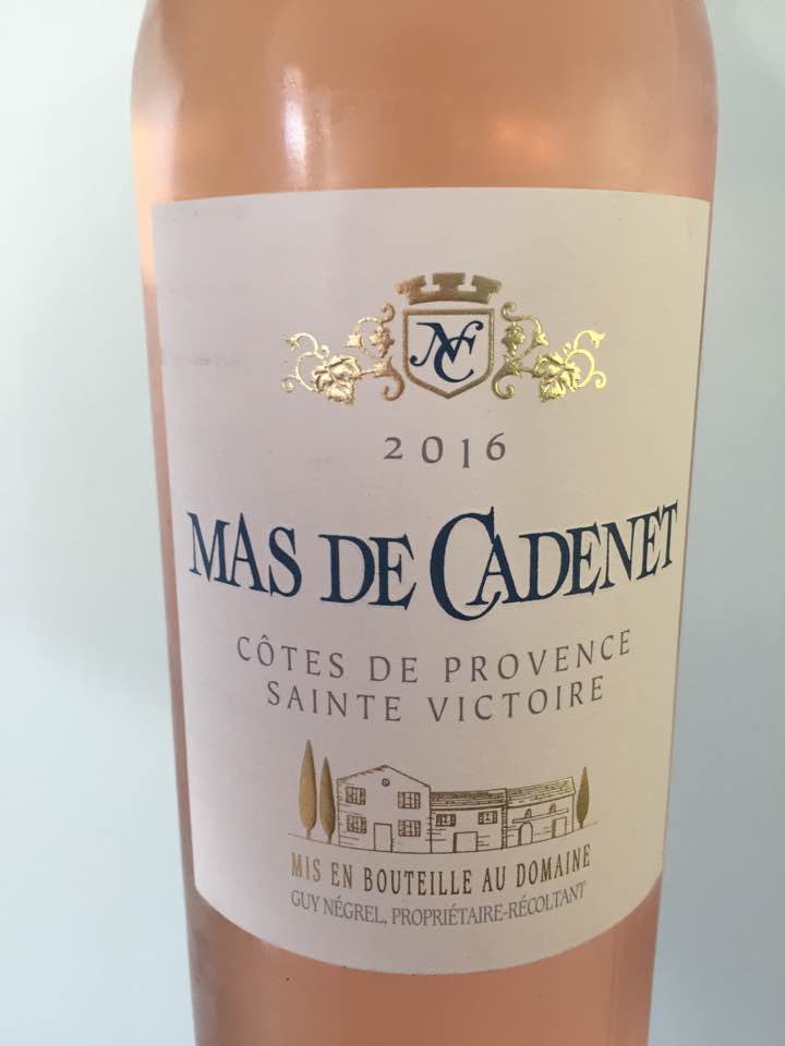 Mas de Cadenet 2016 – Côtes de Provence Sainte Victoire