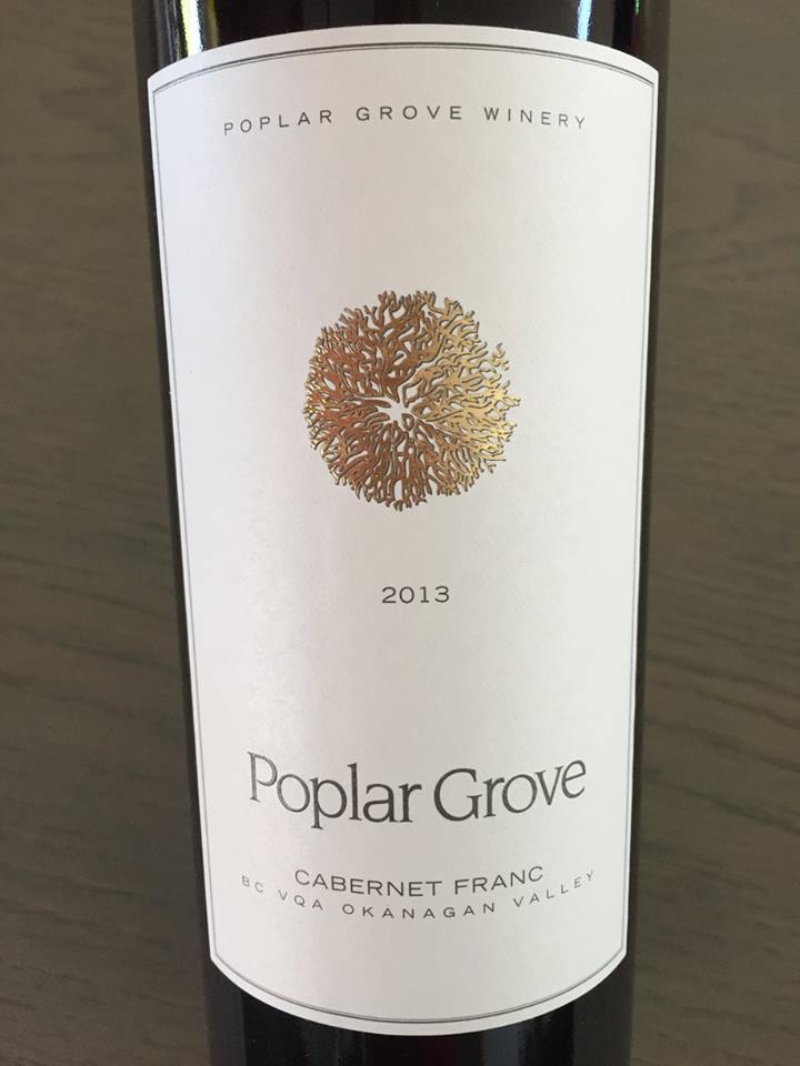 Poplar Grove – Cabernet Franc 2013 – BC VQA Okanagan Valley