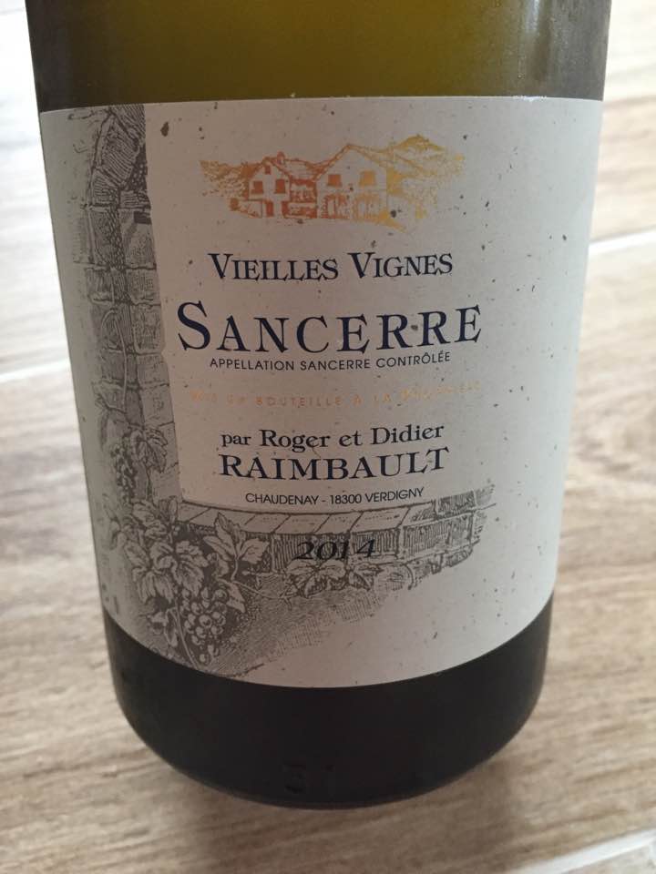 Roger et Didier Raimbault – Vieilles vignes 2014 – Sancerre