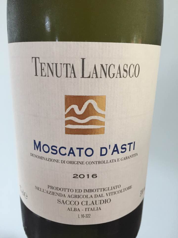 Tenuta Langasco 2016 – Moscato d’Asti
