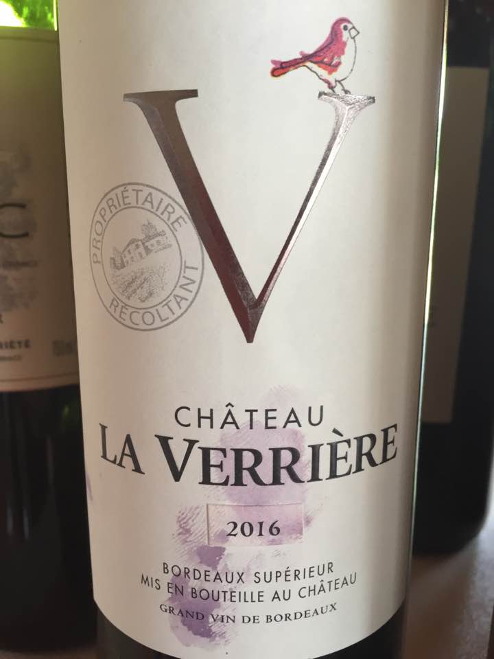 Château La Verrière 2016 – Bordeaux Supérieur