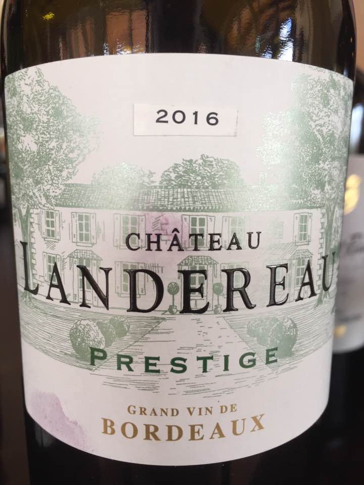 Château Landereau – Prestige 2016 – Bordeaux Supérieur