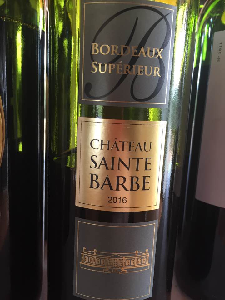 Château Sainte Barbe 2016 – Bordeaux Supérieur