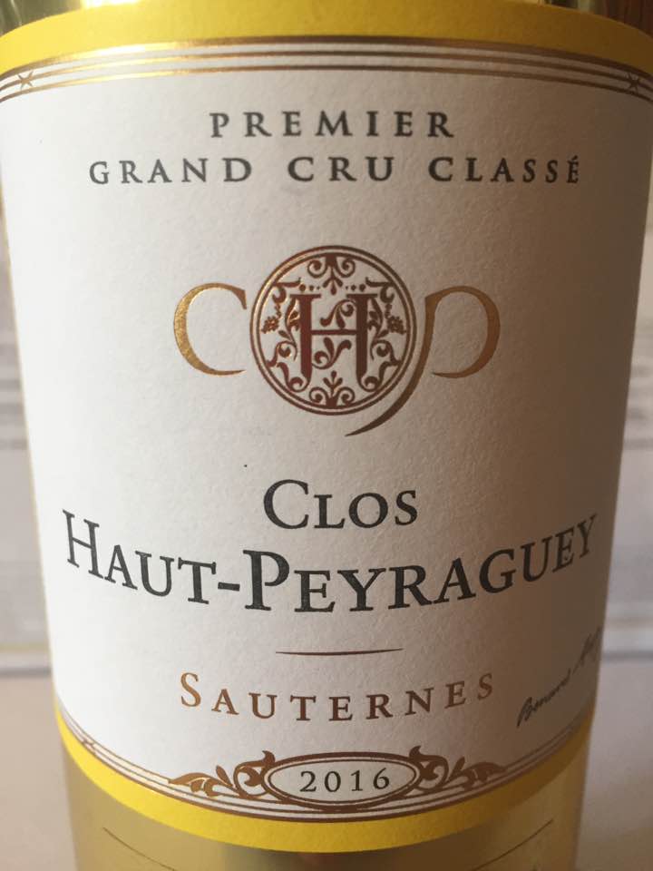 Clos Haut-Peyraguey 2016 – Sauternes, 1er Cru Classé