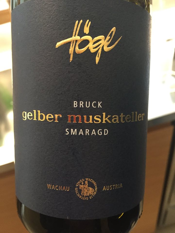 Högl – Bruck Gelber Muskateller 2016 Smaragd – Wachau