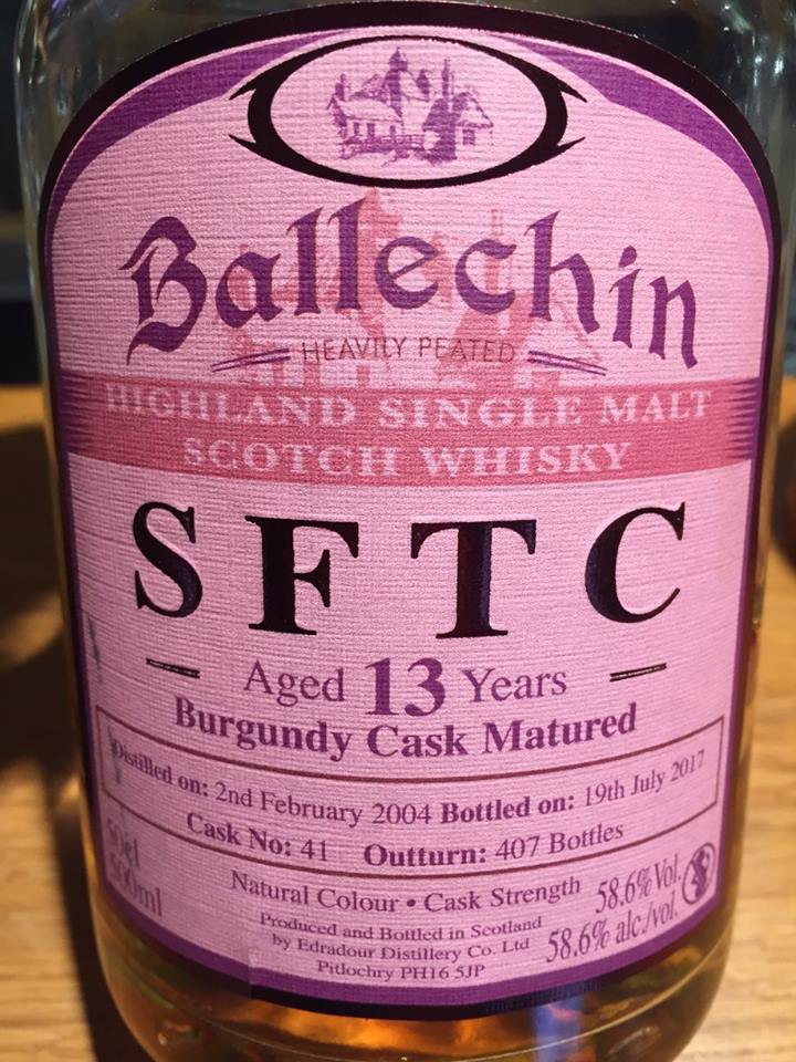 Ballechin – SFTC – Aged 13 Years – Burgundy Cask Matured – Highland, Single Malt – Scotch Whisky