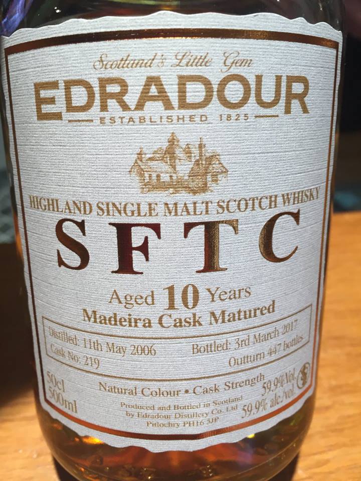 Edradour – 10 Years Aged – Madeira Cask Matured – Highland, Single Malt – Scotch Whisky