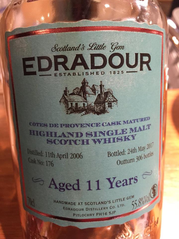 Edradour – Aged 11 Years – Côtes de Provence Cask Matured – Highland, Single Malt – Scotch Whisky