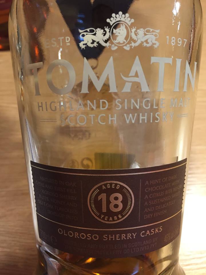 Tomatin – Aged 18 Years – Oloroso Sherry Casks – Highland, Single Malt – Scotch Whisky
