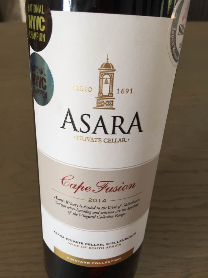 Asara Private Cellar – Cape Fusion 2014 – Vineyard Collection – Stellenbosch, South Africa
