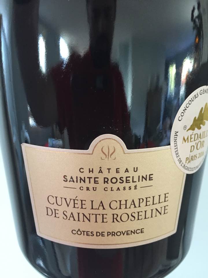 Château Sainte Roseline – Cuvée La Chapelle de Sainte Roseline 2013 – Cru Classé – Côtes de Provence