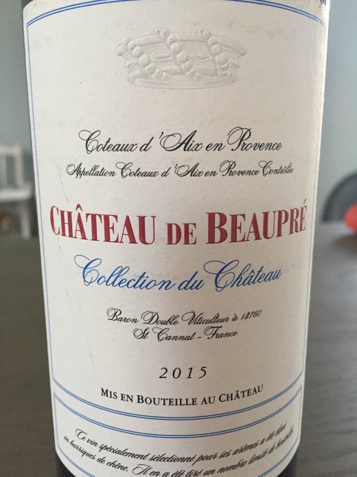 Château de Beaupré – Collection du Château 2015 – Côtes de Provence
