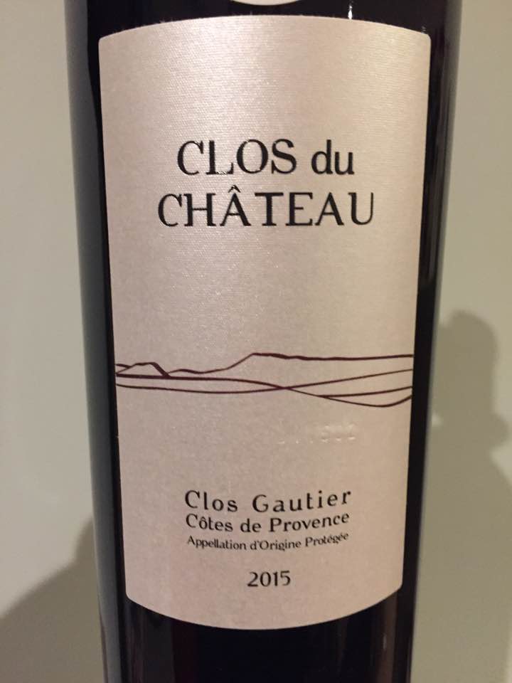 Clos Gautier – Clos du Château 2015 – Côtes de Provence