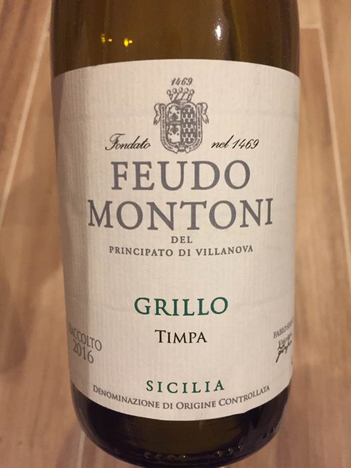 Feudo Montoni – Grillo Timpa 2016 – Sicilia DOC