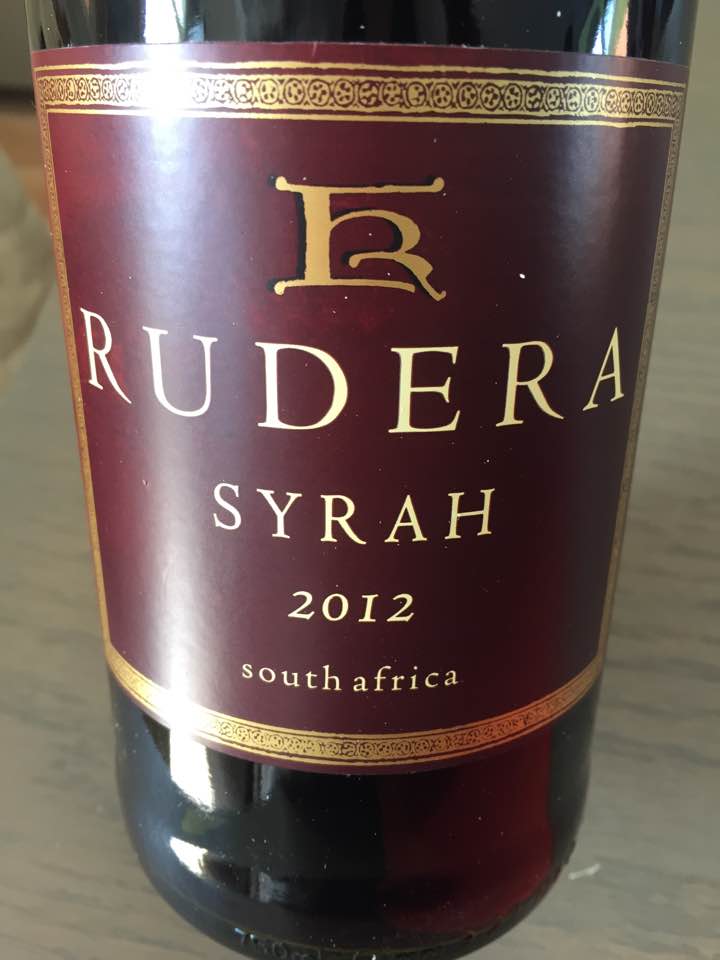 Rudera – Syrah 2012 – Western Cape, South Africa