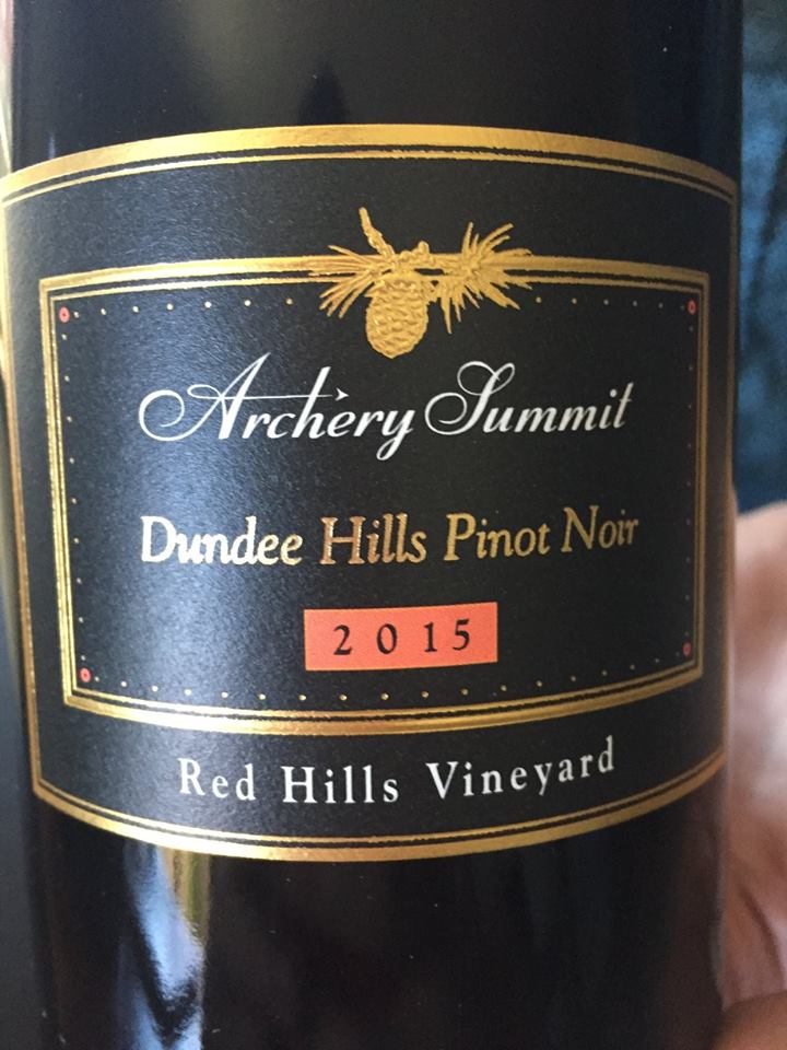 Archery Summit – 2015 Pinot Noir Red Hills Vineyard – Dundee Hills, Willamette Valley 
