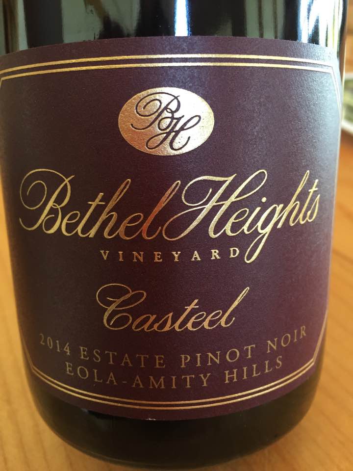 Bethel Heights Vineyards – Casteel 2014 Estate pinot Noir – Eola-Amity Hills – Willamette Valley