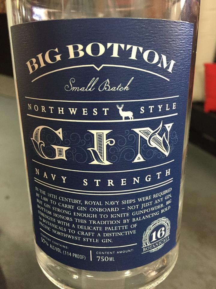 Big Bottom – Navy Strength – Northwest Style – Gin