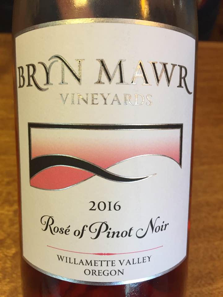 Bryn Mawr – Rosé of Pinot Noir 2016 – Willamette Valley