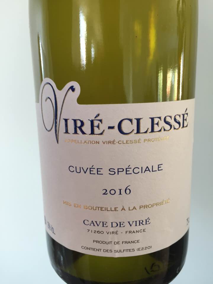 Cave de Viré – Cuvée Spéciale 2016 – Viré-Clessé