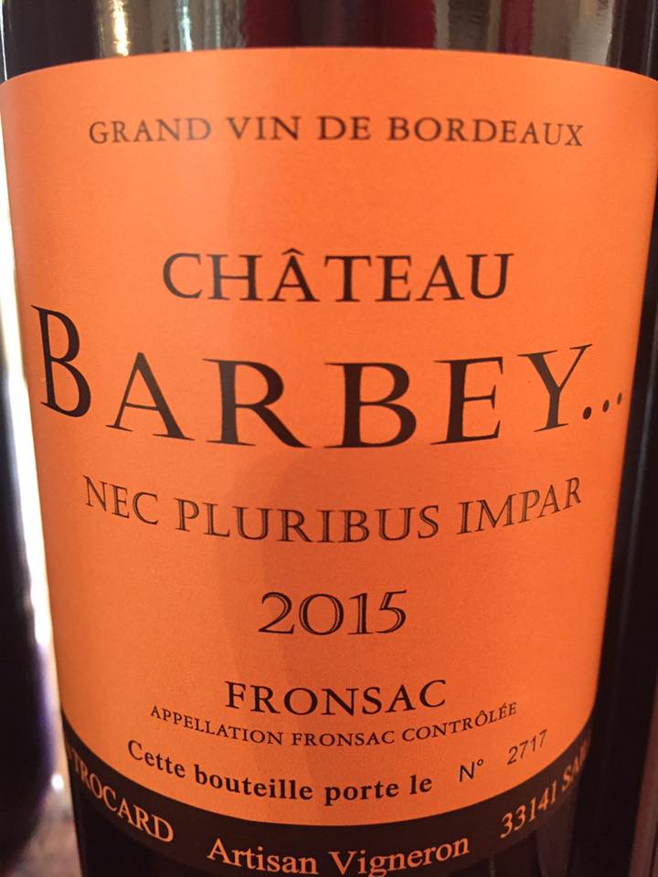 Château Barbey 2015 – Fronsac