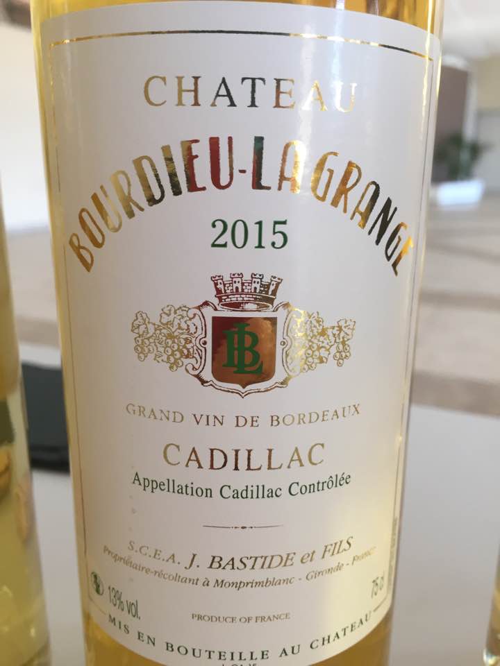 Château Bourdieu Lagrange 2015 – Cadillac 